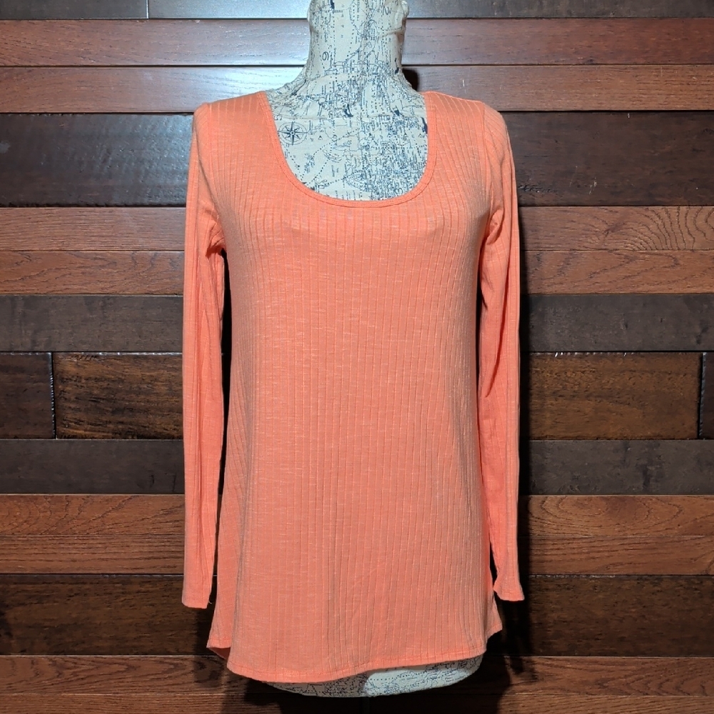 LuLaRoe Vibrant Orange Long Sleeve Top